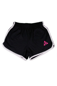Ladys Black with Pink logo shorts